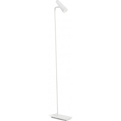 Stehlampe 4W 122×20 cm. LED Büro. Metall. Weiß Farbe