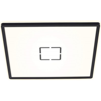 113,95 € Free Shipping | Indoor ceiling light 22W 42×42 cm. LED backlight Metal casting. Black Color