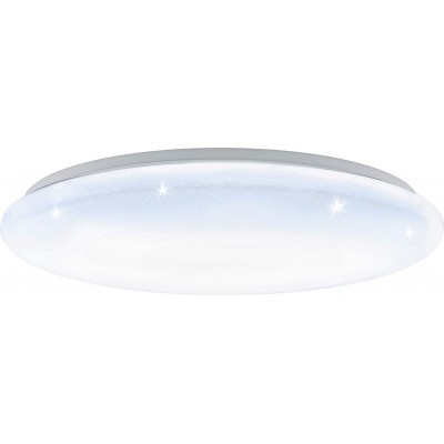 135,95 € Free Shipping | Indoor ceiling light Eglo 40W 3000K Warm light. Round Shape Ø 57 cm. Remote control Living room, bedroom and lobby. Modern Style. Steel and PMMA. White Color
