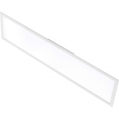 屋内シーリングライト 36W 長方形 形状 120×30 cm. 調光可能な LEDリモコン リビングルーム, ダイニングルーム そして ベッドルーム. PMMA そして 金属. 白い カラー