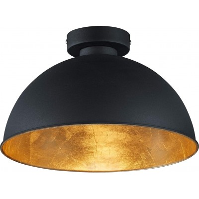 Lampada da soffitto Reality 60W Forma Sferica 31×31 cm. Soggiorno e sala da pranzo. Metallo. Colore nero