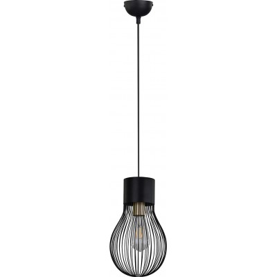 Lampe à suspension Reality 40W Façonner Sphérique 150×19 cm. Salle à manger, chambre et hall. Style moderne. Métal. Couleur noir
