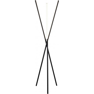 Floor lamp Trio 5W Extended Shape Ø 65 cm. Tripod shaped design. 3 laser light bars Living room, bedroom and lobby. Modern Style. PMMA and Metal casting. Black Color
