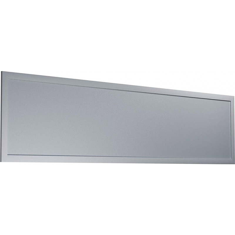 103,95 € Kostenloser Versand | LED-Panel 30W Rechteckige Gestalten 120×30 cm. Esszimmer, schlafzimmer und empfangshalle. Aluminium. Grau Farbe