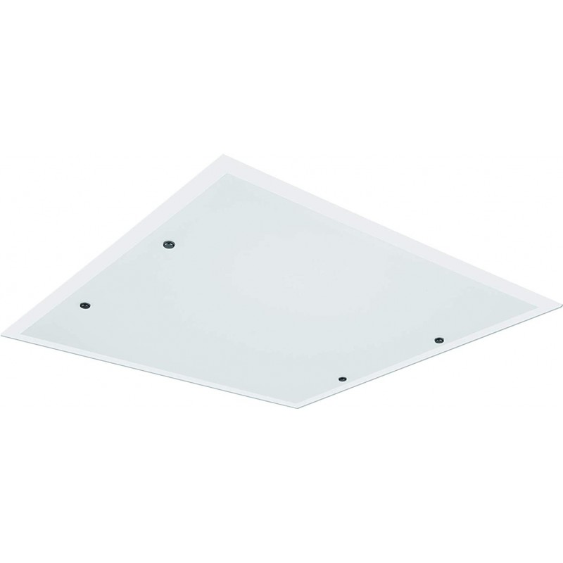 106,95 € Free Shipping | Indoor ceiling light 24W Square Shape 40×40 cm. Living room, dining room and bedroom. Aluminum. White Color
