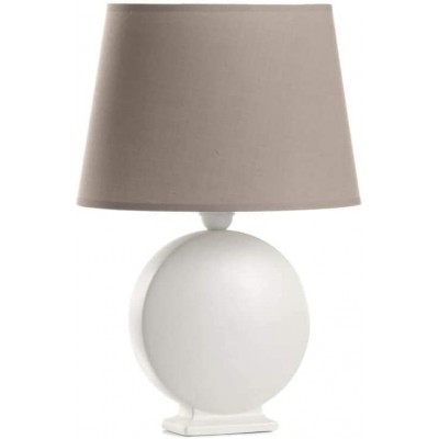 Lampada da tavolo 22W Forma Cilindrica 42×39 cm. Soggiorno, sala da pranzo e camera da letto. Stile classico. Ceramica. Colore grigio