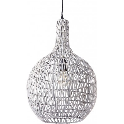 84,95 € Free Shipping | Hanging lamp 60W Spherical Shape 54×33 cm. Living room, bedroom and lobby. Rustic Style. Metal casting. Gray Color