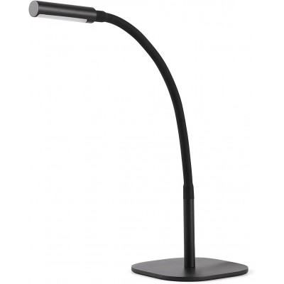 Lampada da scrivania 4W Forma Estesa 36×18 cm. LED pieghevoli Soggiorno, camera da letto e atrio. Stile moderno. Alluminio e Metallo. Colore nero