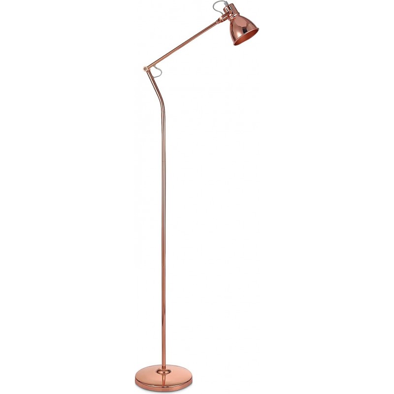 71,95 € Free Shipping | Floor lamp 40W Conical Shape 150×48 cm. Living room, bedroom and lobby. Modern Style. PMMA and Metal casting. Rose Color