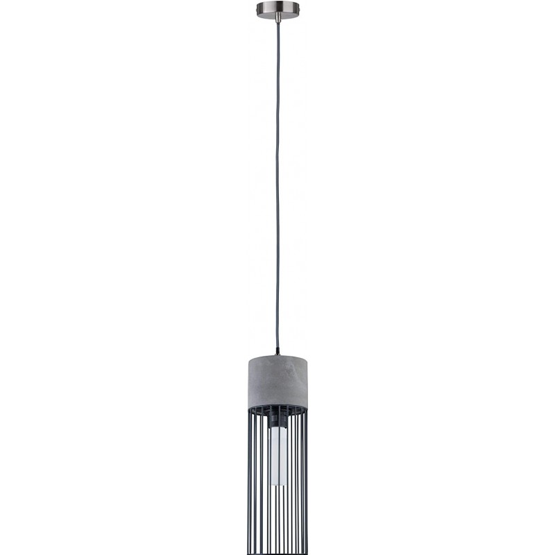 66,95 € Бесплатная доставка | Подвесной светильник Цилиндрический Форма 110×12 cm. Гостинная, столовая и лобби. Современный Стиль. Металл и Конкретный. Серый Цвет