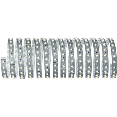 116,95 € Envoi gratuit | Bande LED et tuyau 33W LED 2700K Lumière très chaude. 500 cm. 5 mètres. Bobine de bande LED Métal. Couleur argent