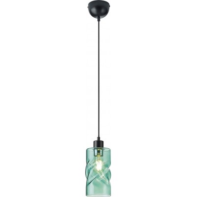 84,95 € Free Shipping | Hanging lamp Reality 42W Cylindrical Shape 150×11 cm. Dining room, bedroom and lobby. Modern Style. Metal casting. Green Color