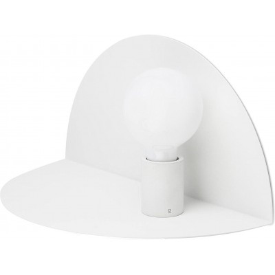 Lampada da parete per interni 20W Forma Rotonda 40×20 cm. Camera da letto. Alluminio. Colore bianca