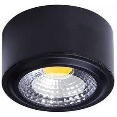69,95 € Free Shipping | Indoor spotlight 7W Round Shape LED Dining room, bedroom and lobby. Modern Style. Aluminum. Black Color