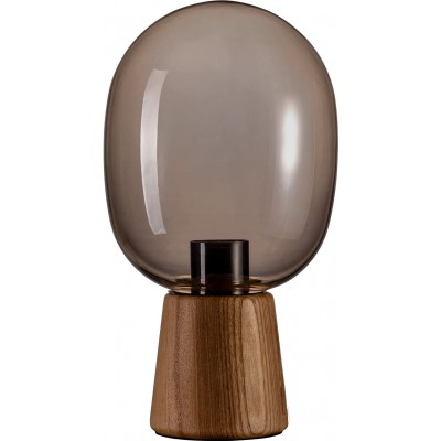台灯 20W 球形 形状 31×17 cm. 客厅, 饭厅 和 卧室. 现代的 风格. 水晶 和 木头. 棕色的 颜色