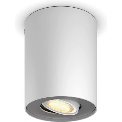 室内射灯 Philips 5W 圆柱型 形状 12×10 cm. LED。 Alexa 和 Google Home 客厅, 卧室 和 大堂设施. 白色的 颜色