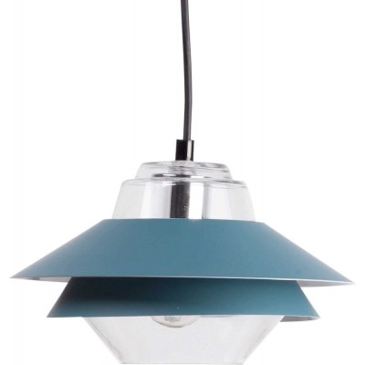 Lámpara colgante Forma Redonda Ø 23 cm. Salón, comedor y dormitorio. Color azul