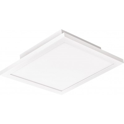 Panel LED LED Forma Cuadrada 30×30 cm. LED regulable. Mando a distancia Salón, dormitorio y vestíbulo. Estilo moderno. Aluminio y PMMA. Color blanco