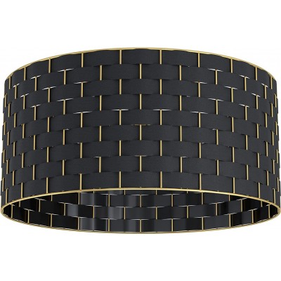 105,95 € Spedizione Gratuita | Lampada da soffitto Eglo 48×48 cm. Metallo e tessile. Colore nero