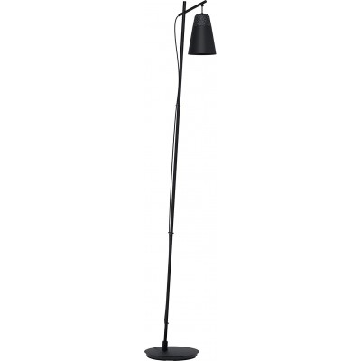 Stehlampe Eglo 40W Konische Gestalten 179×43 cm. Wohnzimmer, esszimmer und empfangshalle. Modern Stil. Metall. Schwarz Farbe
