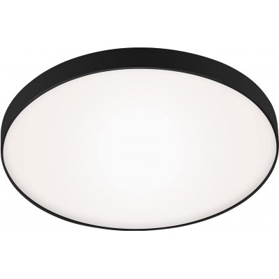 89,95 € Free Shipping | Indoor ceiling light Round Shape Ø 28 cm. LED Bathroom. Modern Style. Metal casting. Black Color