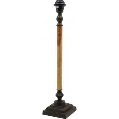 Lampe de table Façonner Étendue 52×12 cm. Salle, chambre et hall. Style classique. Métal et Bois. Couleur noir