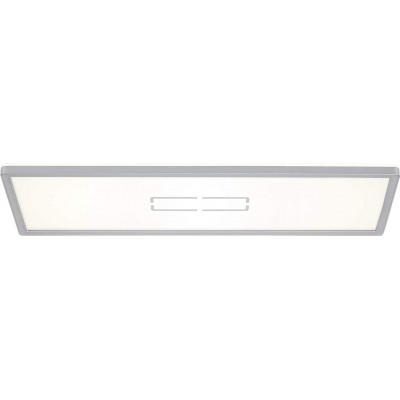 99,95 € Spedizione Gratuita | Plafoniera da interno 58×20 cm. LED Metallo. Colore argento