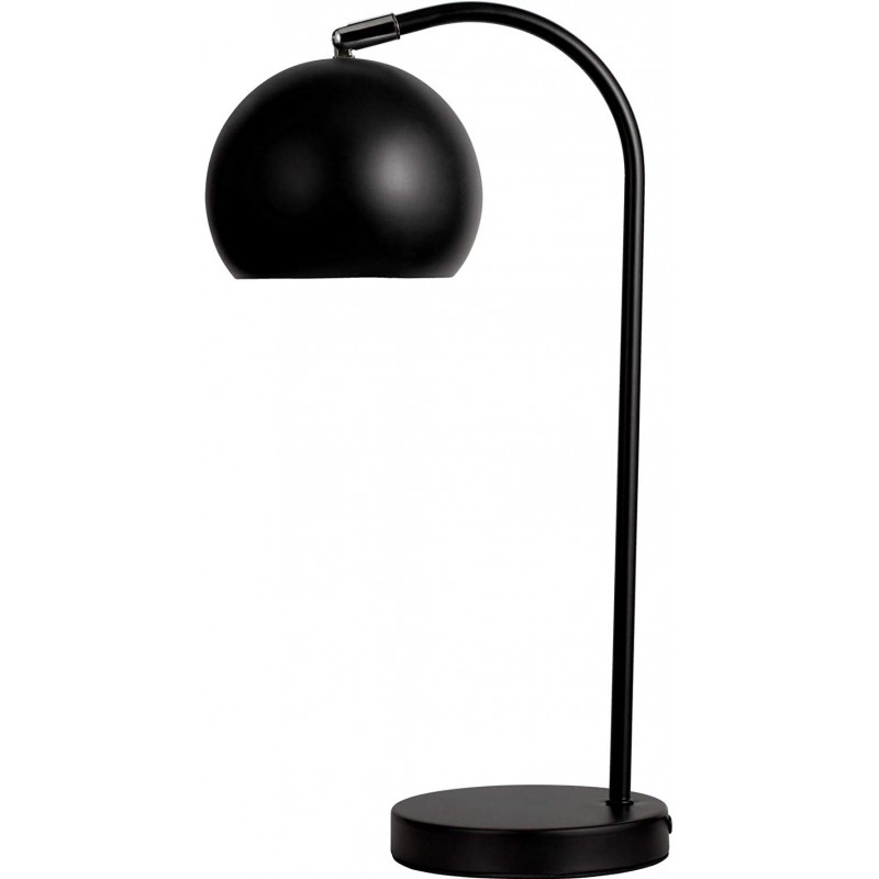75,95 € Free Shipping | Desk lamp 40W Spherical Shape 47×26 cm. Dining room, bedroom and kids zone. Modern Style. Metal casting. Black Color