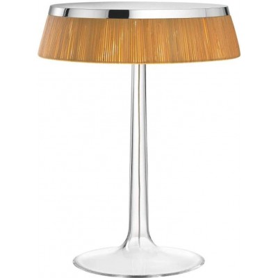 124,95 € Free Shipping | Table lamp Round Shape 32×32 cm. Living room, dining room and lobby. PMMA. Brown Color