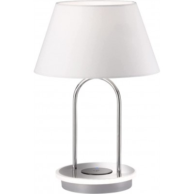 99,95 € Kostenloser Versand | Tischlampe 44W 41×29 cm. Ladestation kontaktieren Pmma und metall. Überzogenes chrom Farbe