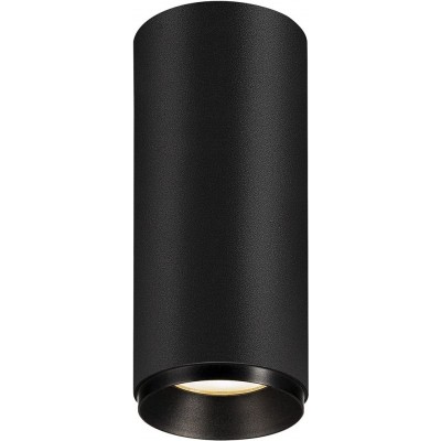 118,95 € Free Shipping | Indoor spotlight 10W Cylindrical Shape 16×7 cm. Position adjustable LED Living room, dining room and bedroom. Modern Style. Aluminum and PMMA. Black Color