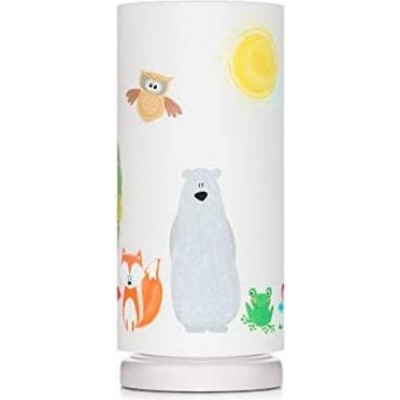 79,95 € Free Shipping | Kids lamp 40W Cylindrical Shape 32×13 cm. Tulip Dining room, bedroom and lobby. Wood. White Color