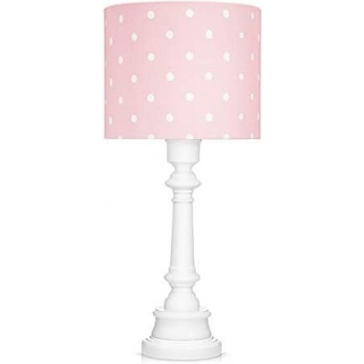 Детская лампа 60W Цилиндрический Форма 55×25 cm. Тюльпан Гостинная, столовая и спальная комната. Древесина. Роза Цвет