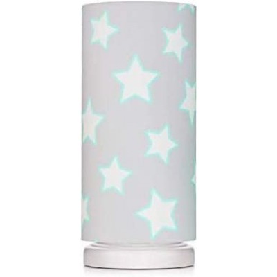 76,95 € Spedizione Gratuita | Lampada per bambini 40W 32×13 cm. Tulipano Legna. Colore grigio