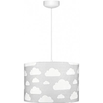 69,95 € Spedizione Gratuita | Lampada per bambini 60W 35×35 cm. Tulipano Legna e tessile. Colore grigio