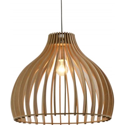 103,95 € Free Shipping | Hanging lamp 40W Spherical Shape 188×45 cm. Living room, bedroom and lobby. Modern Style. Metal casting and Wood. Brown Color