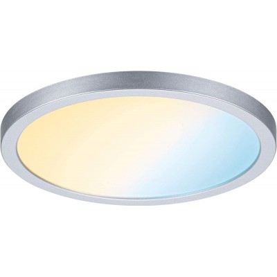 96,95 € Free Shipping | Ceiling lamp 13W Round Shape 18×18 cm. LED Kitchen, bedroom and terrace. PMMA. Gray Color