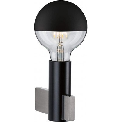 109,95 € Free Shipping | Indoor wall light 20W Spherical Shape 15×12 cm. Living room, dining room and bedroom. Nordic Style. Metal casting and Glass. Black Color