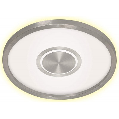 133,95 € Free Shipping | Indoor ceiling light 22W 43×43 cm. LED. backlit effect Pmma. Nickel Color