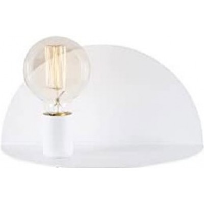 Настенный светильник для дома 100W Круглый Форма 31×18 cm. Предметный лоток Гостинная, столовая и лобби. Металл. Белый Цвет