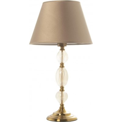 Table lamp Conical Shape 60×60 cm. Living room, dining room and lobby. Metal casting. Golden Color