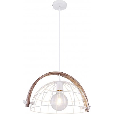 Lámpara colgante 60W Forma Esférica 120×47 cm. Salón, comedor y dormitorio. Metal. Color marrón