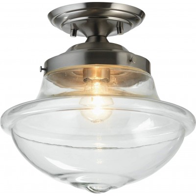 Ceiling lamp Spherical Shape 39×37 cm. Living room, dining room and bedroom. Classic Style. Crystal. Plated chrome Color