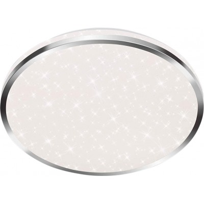 93,95 € Spedizione Gratuita | Plafoniera da interno 18W Ø 33 cm. LED Pmma e metallo. Colore cromato