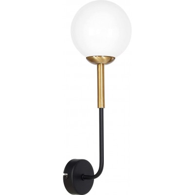 Настенный светильник для дома 40W Сферический Форма 47×18 cm. Столовая, спальная комната и лобби. Кристалл и Металл. Белый Цвет