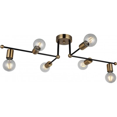 105,95 € Free Shipping | Indoor spotlight 40W 48×28 cm. 6 light points Metal casting. Golden Color