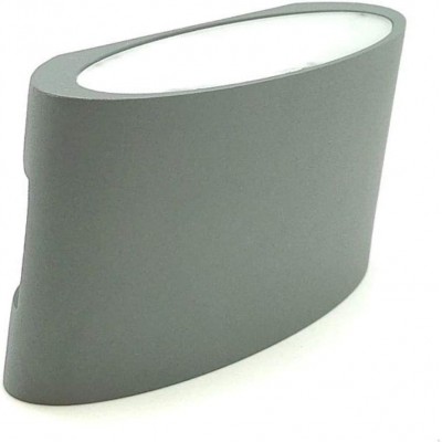 87,95 € Free Shipping | Outdoor wall light 14×7 cm. Bidirectional LED Aluminum. Gray Color