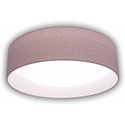 88,95 € Free Shipping | Indoor ceiling light 60W 41×41 cm. Metal casting. Rose Color