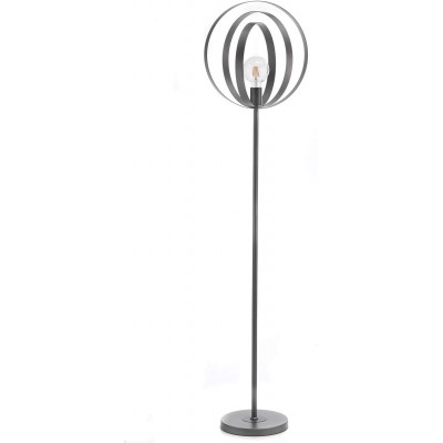 134,95 € Free Shipping | Floor lamp Spherical Shape 160×32 cm. Living room, bedroom and lobby. Metal casting. Gray Color