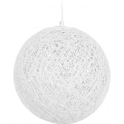 109,95 € Free Shipping | Hanging lamp 145×29 cm. Pmma, metal casting and rattan. White Color